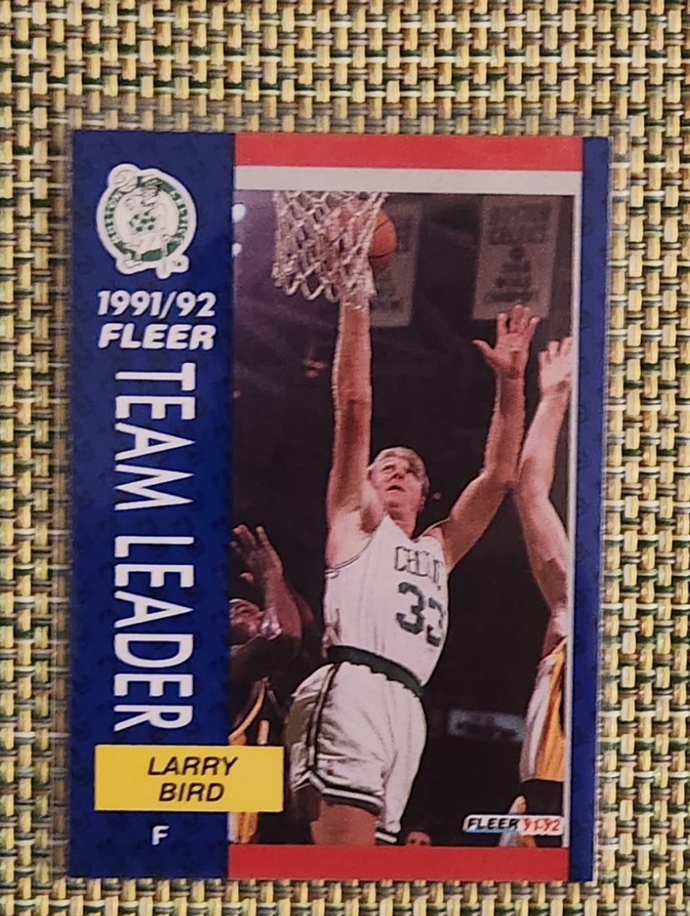 Larry Bird Team Leader Basketball Card